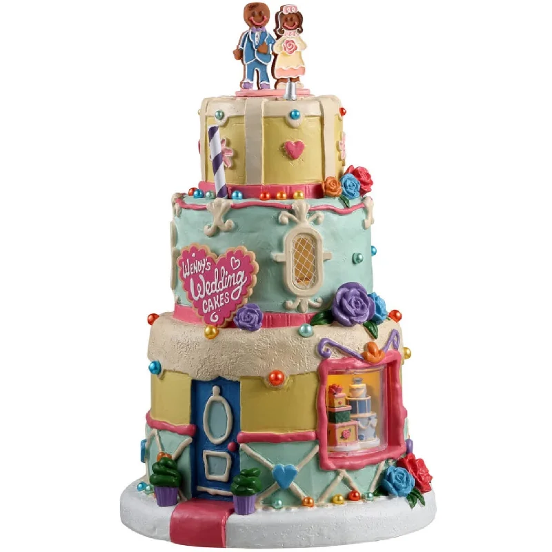 NEW 2024 Lemax Sugar N Spice Lighted Building: Wendy's Wedding Cakes #35095