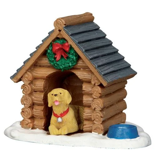 Lemax Vail Village Accessory: Log Cabin Dog House #54943