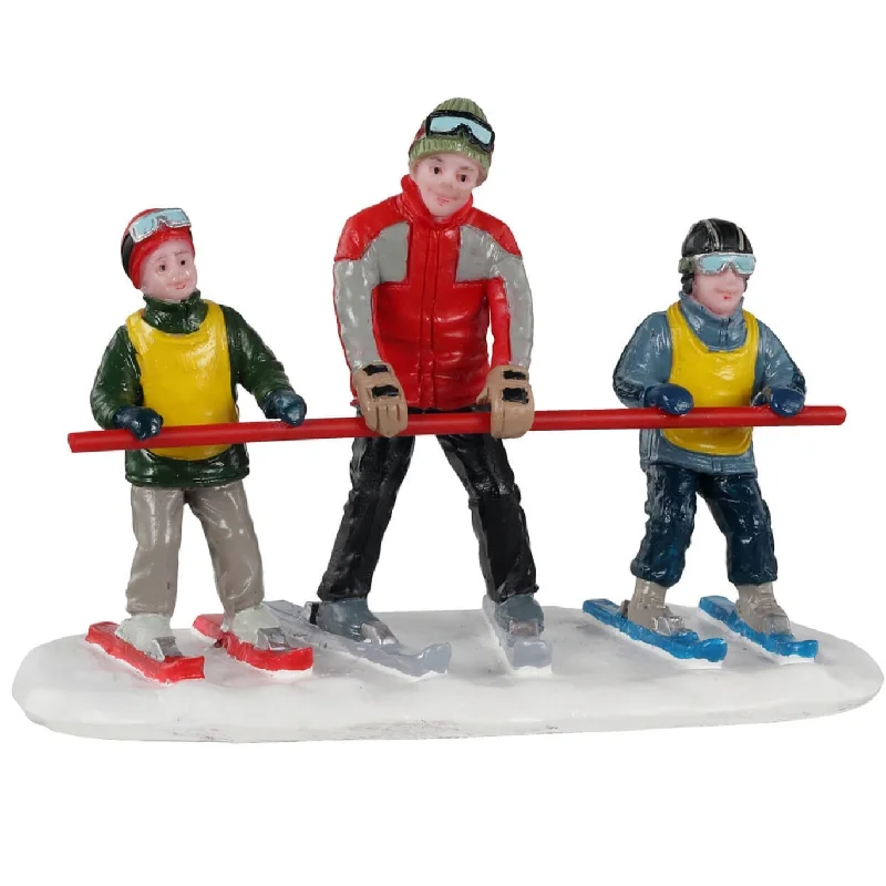 Lemax Vail Village Figurine: Bunny Slope Beginners #12027