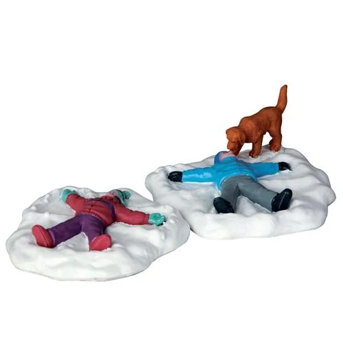 Lemax Vail Village Figurines: Snow Angels, Set of 2 #62444