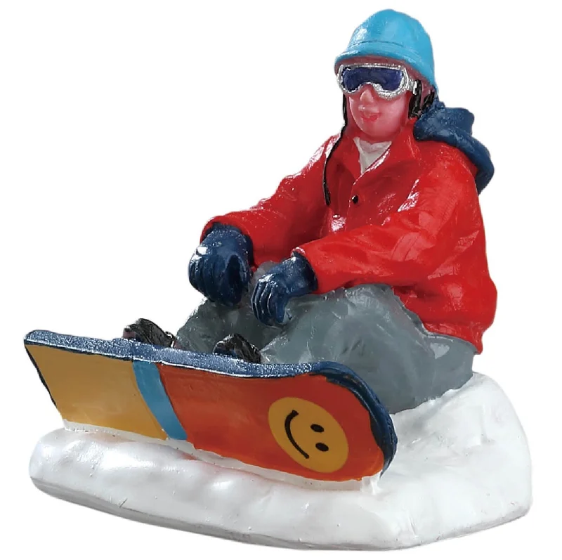 Lemax Vail Village Figurine: Snowboarding Breather #42221