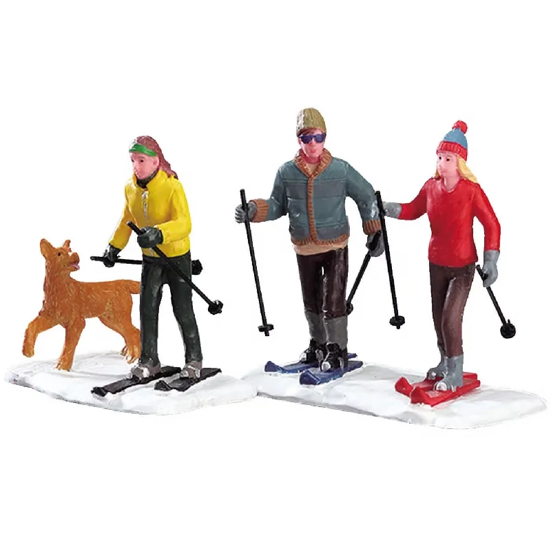 Lemax Vail Village Figurines: Cross-Country Friends, Set of 2 #32131