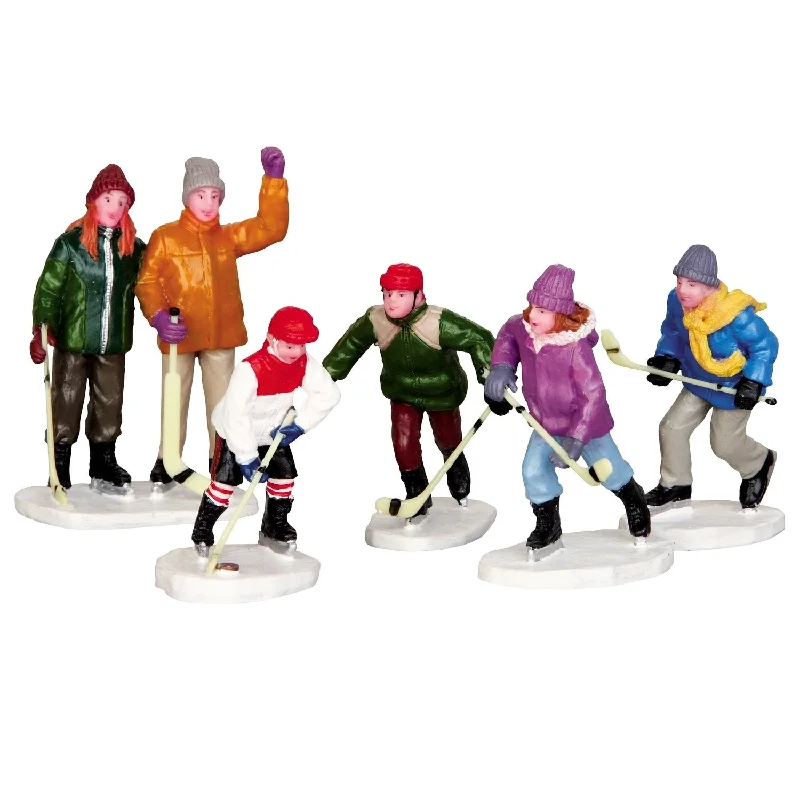 Lemax Vail Village Figurines: The Home Team, Set of 5 #42240