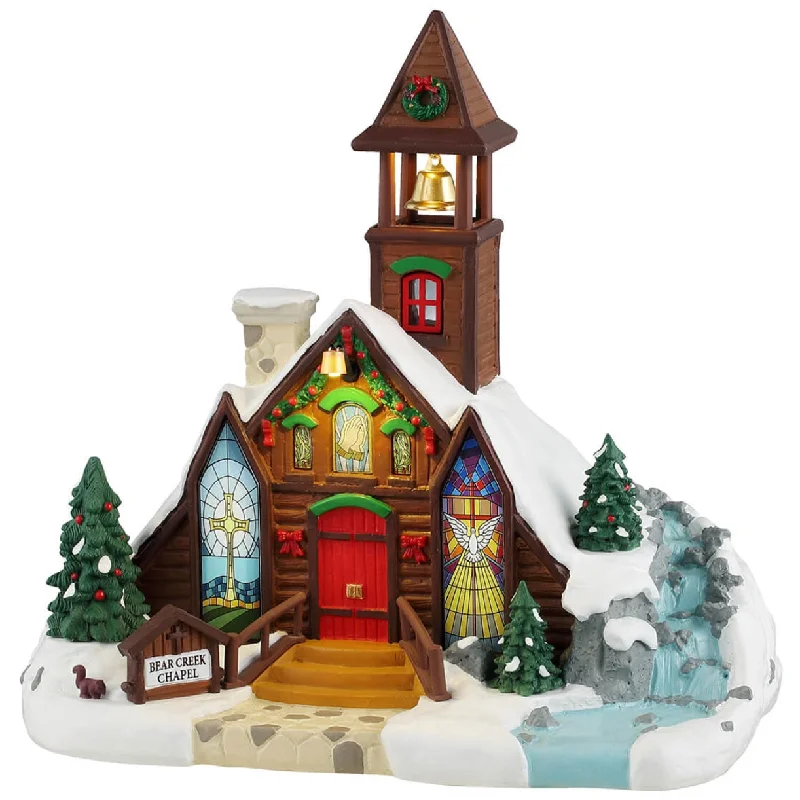 NEW 2024 Lemax Vail Village Lighted Building: Bear Creek Chapel #45265