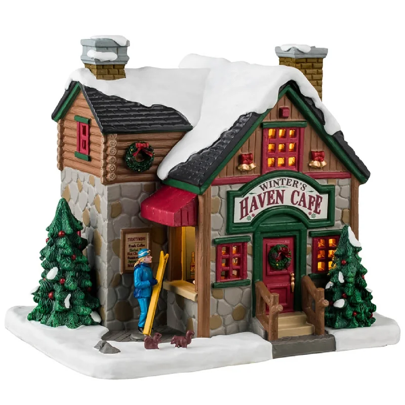 NEW 2024 Lemax Vail Village Lighted Building: Winter's Haven Café #45232