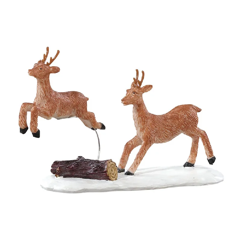 Lemax Vail Village Figurine: Prancing Reindeer #82586