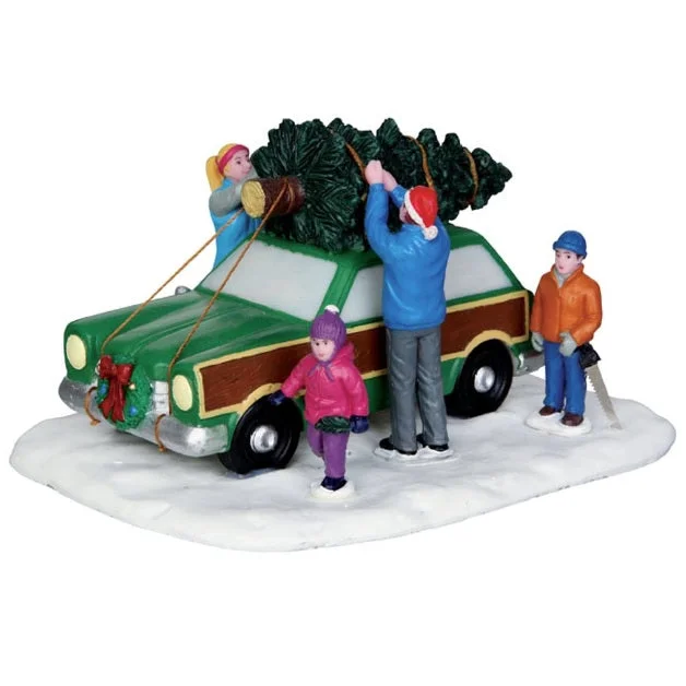 Lemax Vail Village Table Piece: Christmas Tree Transport #43081