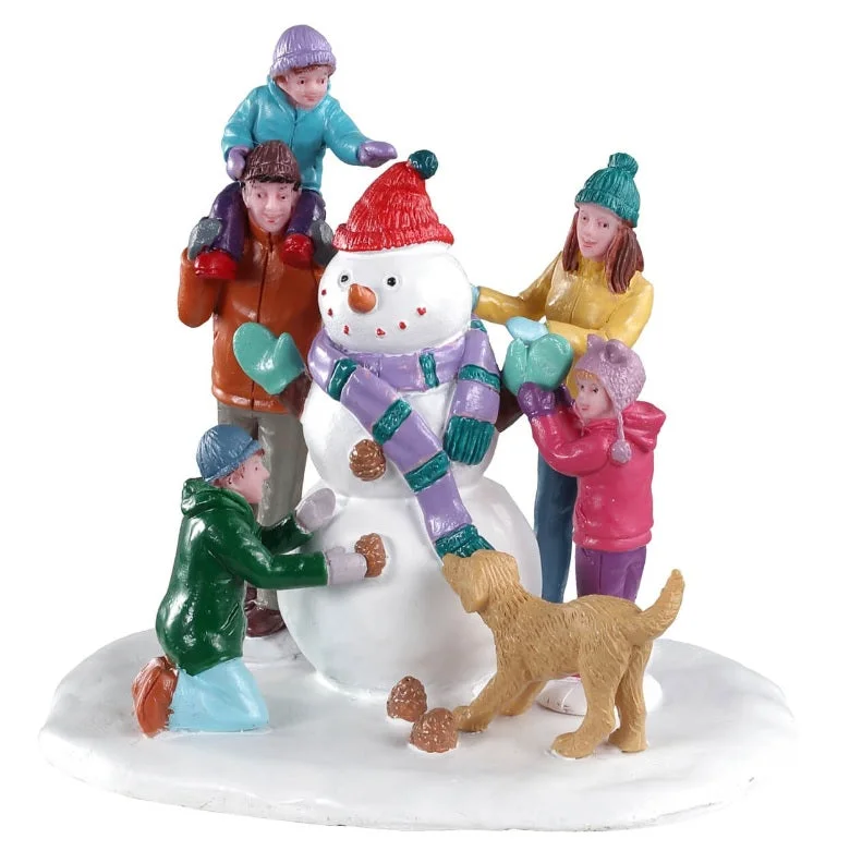 Lemax Vail Village Table Piece: Snowman Teamwork #03511