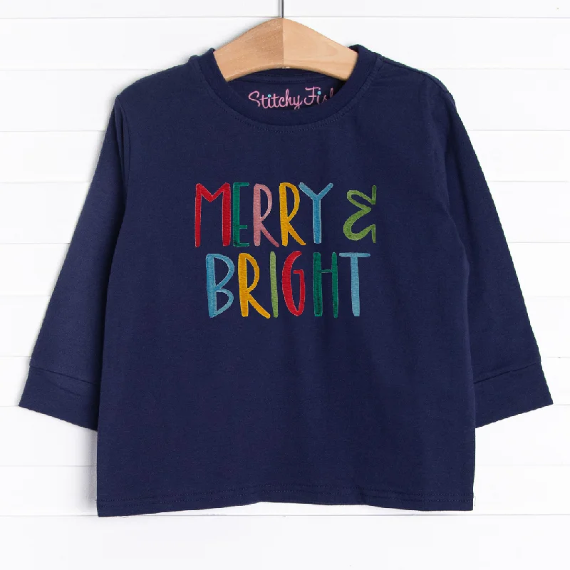 Merry and Bright Long Sleeve Graphic Tee