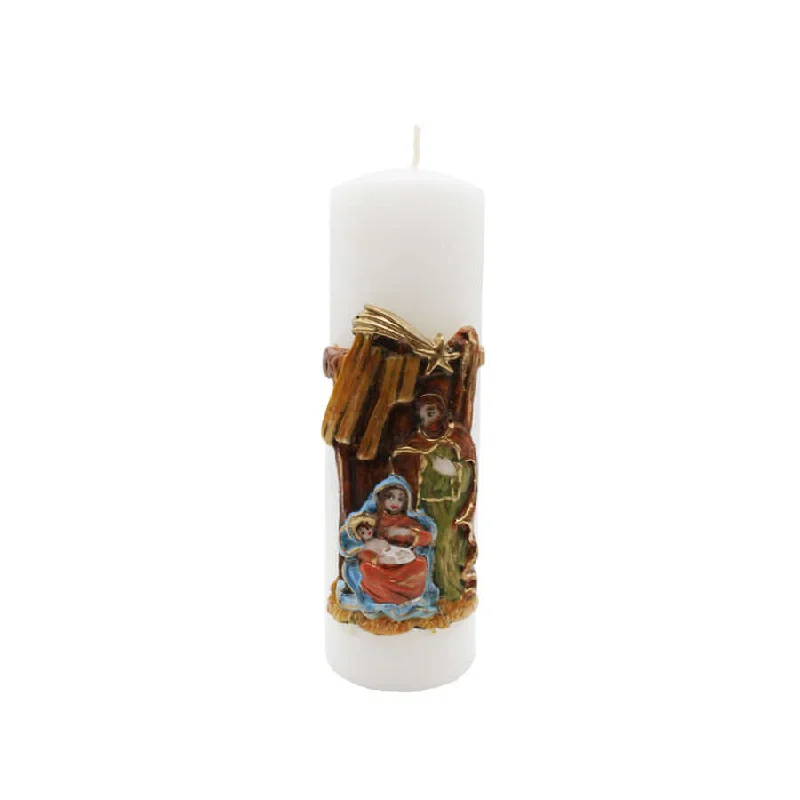 NATIVITY SCENE CANDLE - CHRISTMAS CANDLE