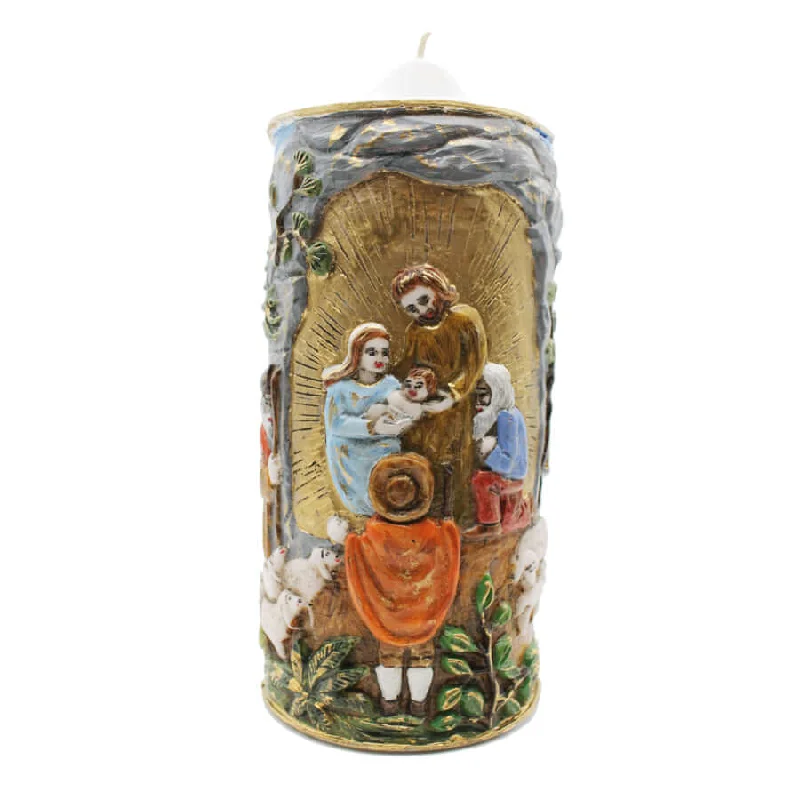 NATIVITY SCENE CANDLE - CHRISTMAS CANDLE