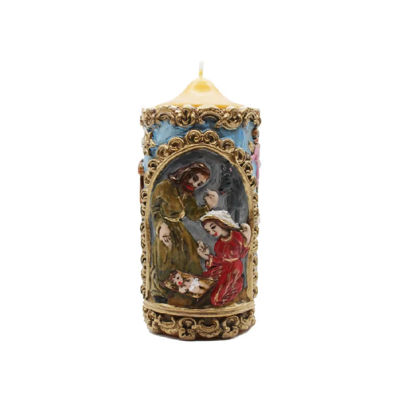 NATIVITY SCENE CANDLE - CHRISTMAS CANDLE