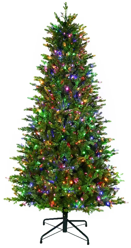 Noble Fir Artificial Christmas Tree with Starry LED Lights