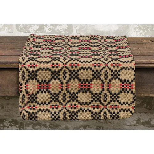 Patriot's Knot Short Runner Black Red & Cream 14x32