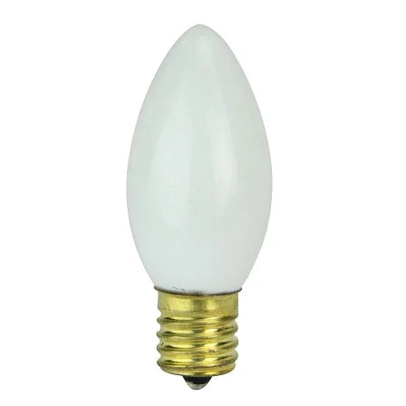 (White) White Replacement C7 Bulbs