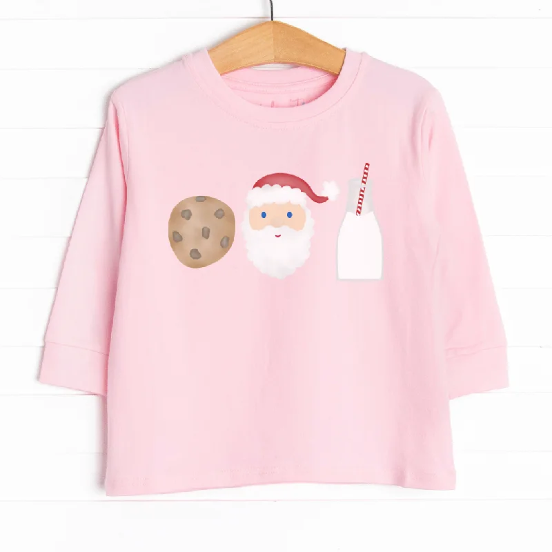 Santa's Favorites Long Sleeve Graphic Tee Fair Skin Tone