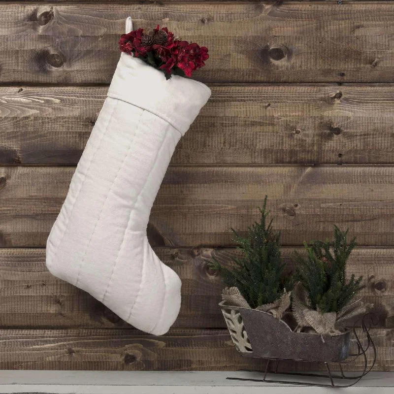 Velvet Ivory Stocking 12x20 VHC Brands