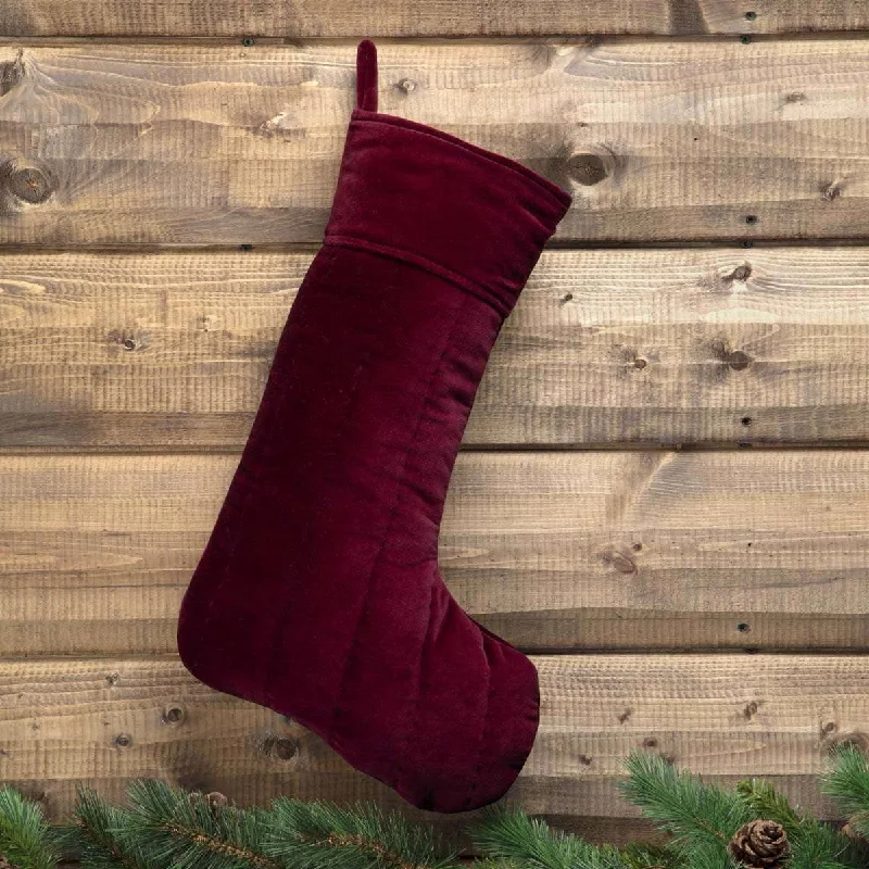 Velvet Red Stocking 12x20 VHC Brands