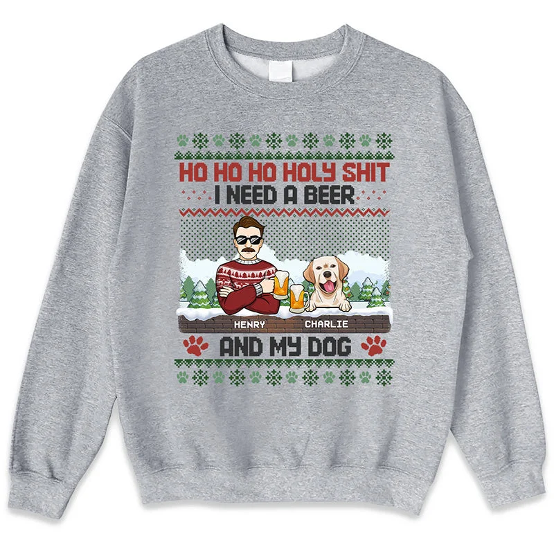 All I Need Is Beer And My Dog - Dog Personalized Custom Unisex T-shirt, Hoodie, Sweatshirt - Christmas Gift For Pet Owners, Pet Lovers