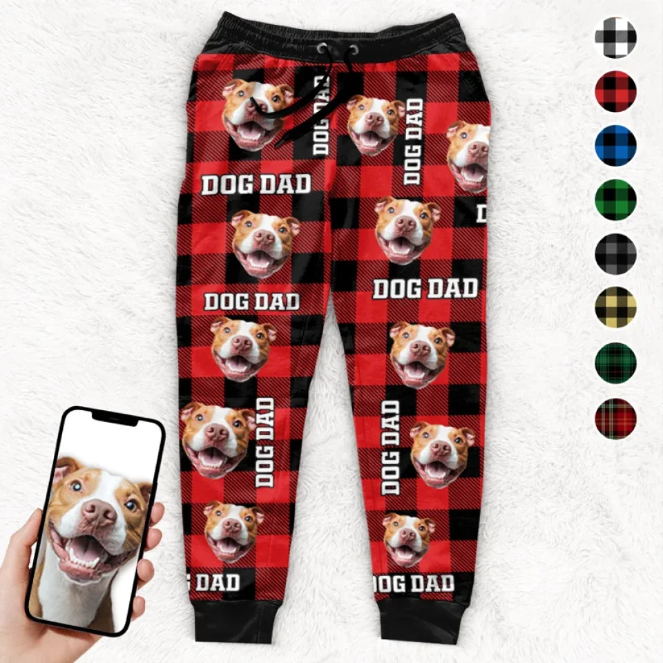 Custom Photo Christmas Cuddles With My Pet - Dog & Cat Personalized Custom Unisex Sweatpants - Christmas Gift For Pet Owners, Pet Lovers