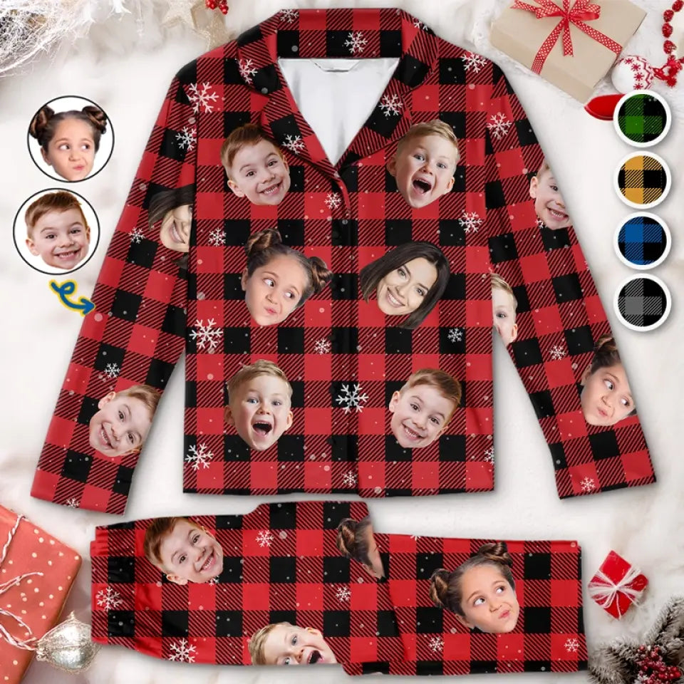 Custom Photo Cozy Up Together This Holiday Season With Personalized Pajamas - Family Personalized Custom Pajamas - Christmas Gift For Family Members