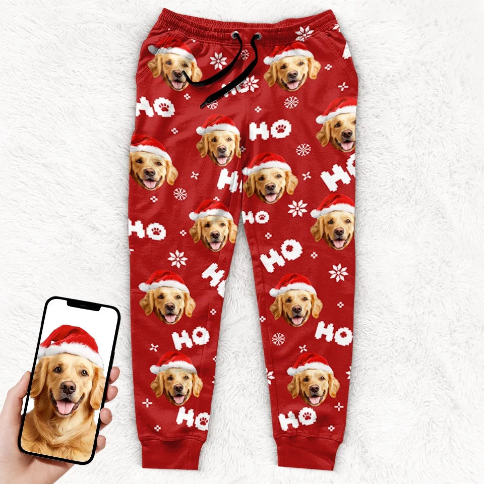 Custom Photo Furry Friends Make Christmas Bright - Dog & Cat Personalized Custom Unisex Sweatpants - Christmas Gift For Pet Owners, Pet Lovers