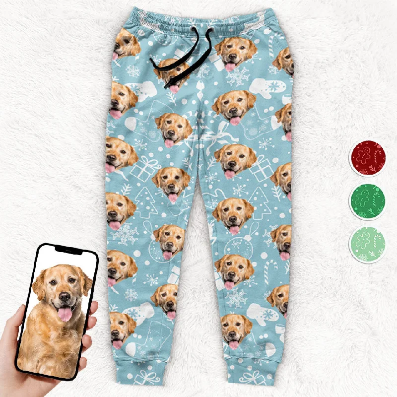 Custom Photo My Little Dog - Dog & Cat Personalized Custom Unisex Sweatpants - Christmas Gift For Pet Owners, Pet Lovers