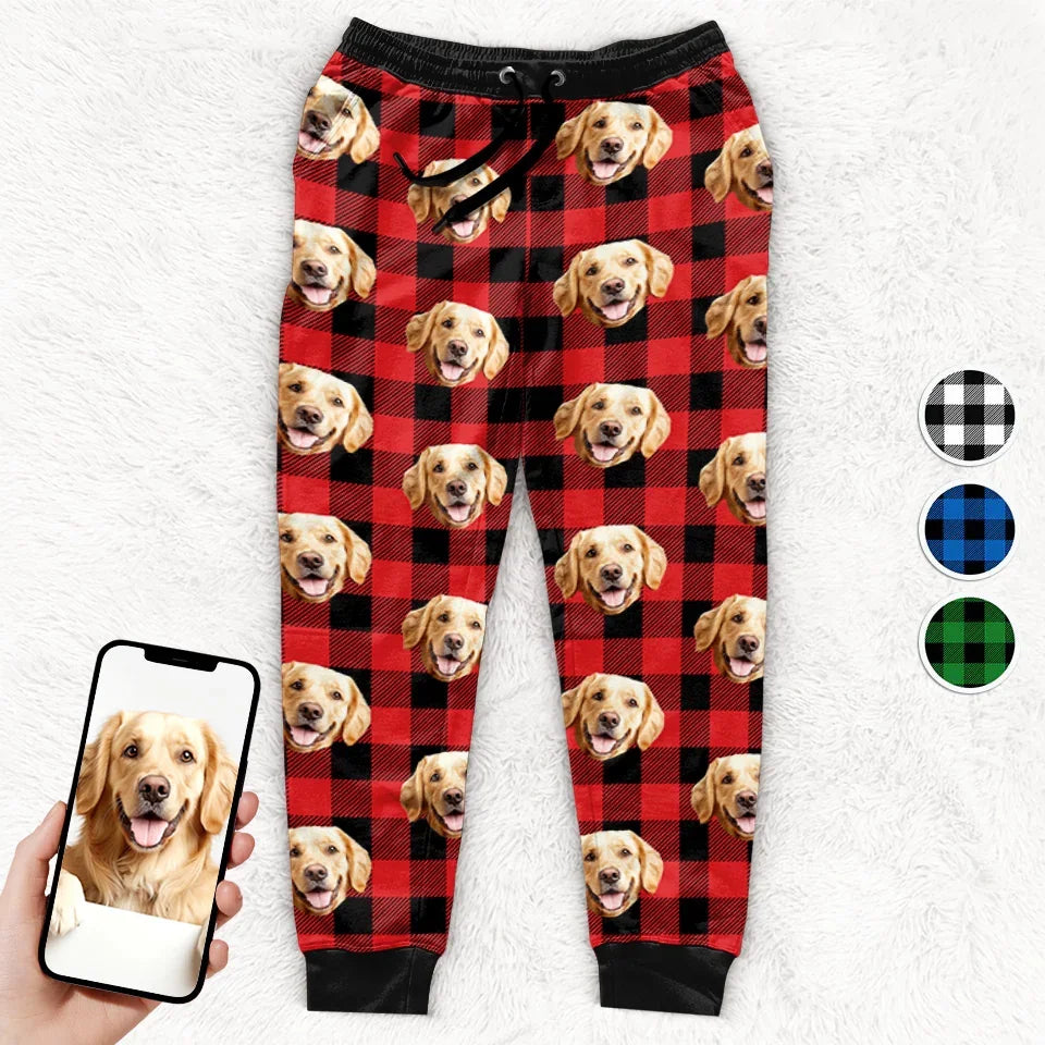 Custom Photo Pets Make The Holidays Paws-Itively Perfect - Dog & Cat Personalized Custom Unisex Sweatpants - Christmas Gift For Pet Owners, Pet Lovers