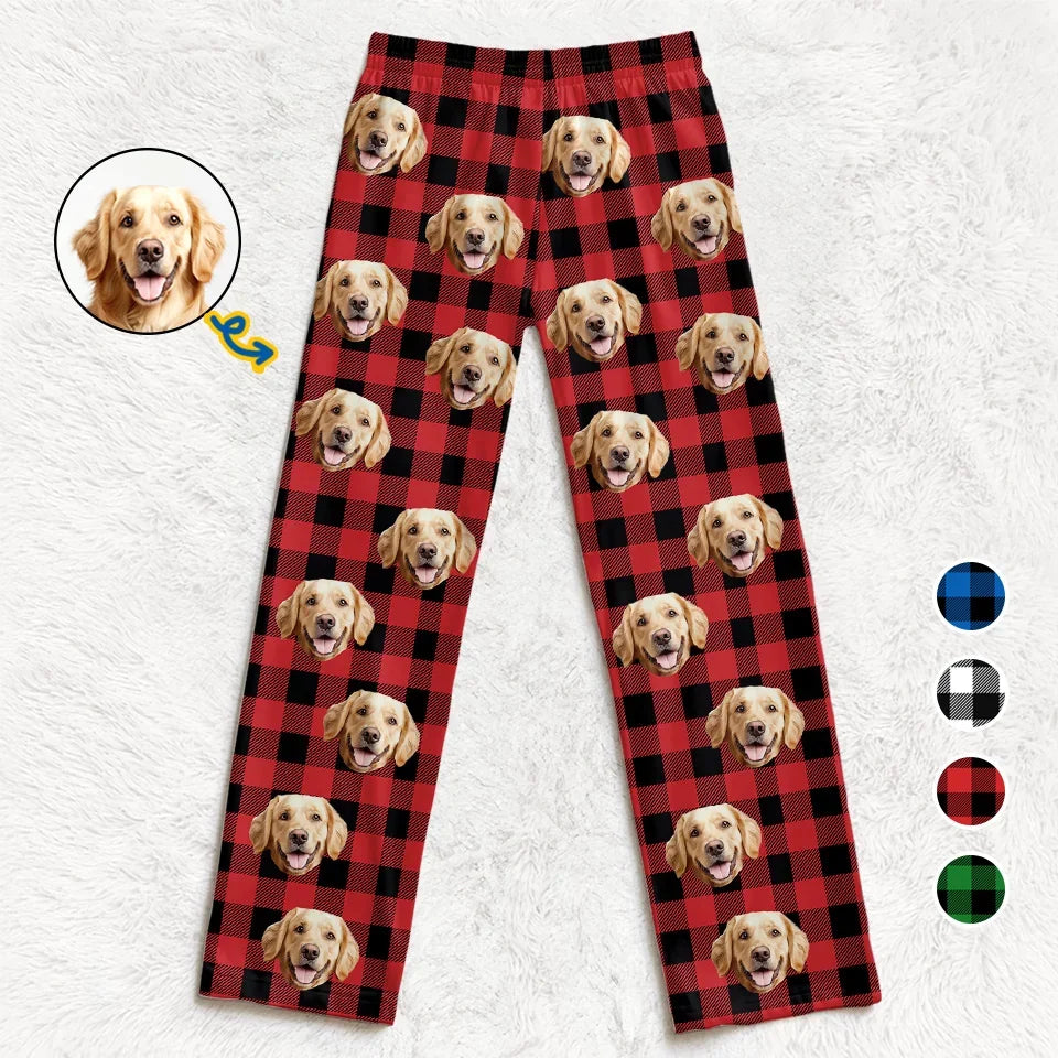 Custom Photo Together, We Make Merry Memories - Dog & Cat Personalized Custom Pajama Pants - Christmas Gift For Pet Owners, Pet Lovers