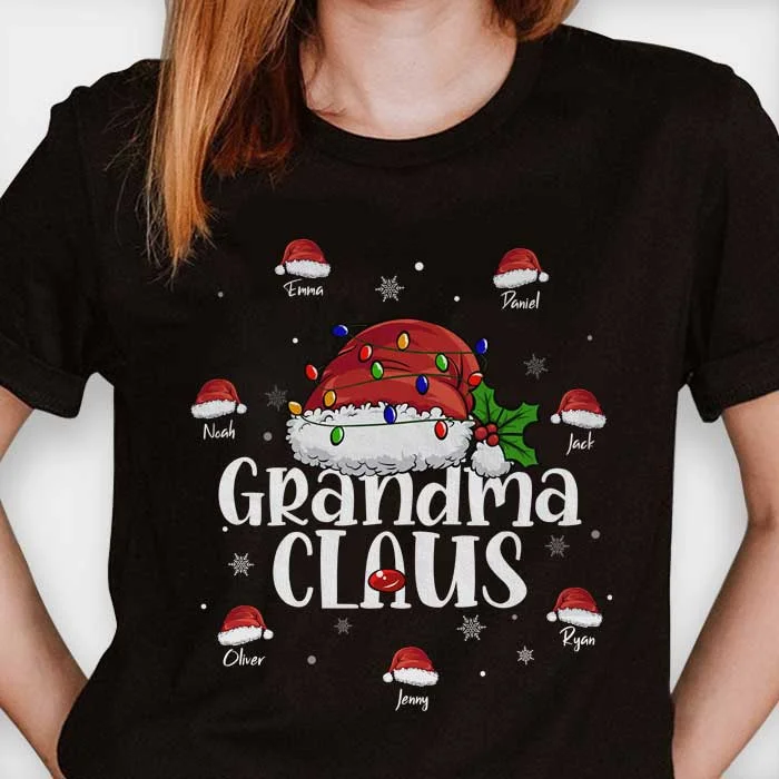 Grandma Claus Like A Normal Grandma Only More Awesome  - Personalized T-shirt, Hoodie, Unisex Sweatshirt