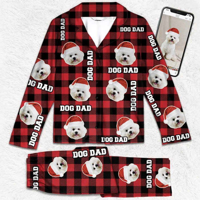 Happy Pawlidays, My Beloved Fur Baby - Dog Personalized Custom Face Photo Pajamas - Upload Image, Christmas Gift For Pet Owners, Pet Lovers