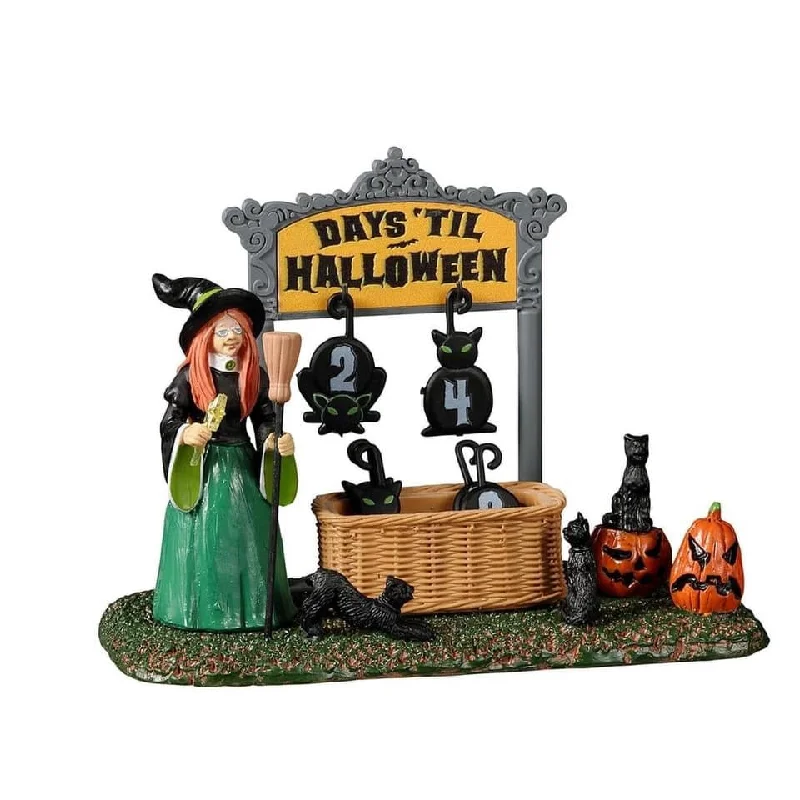 Spooky Town <br> Table Piece <br> Black Cat Countdown